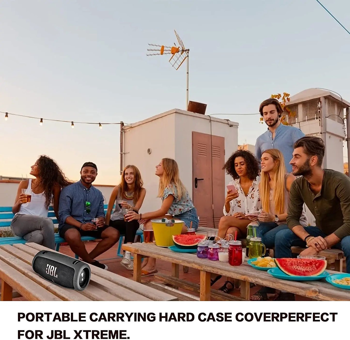 ZOPRORE Newest Travel Carrying Protective Soft Silicone Case for JBL Xtreme 3 Xtreme3 Bluetooth Speaker Bag Cover