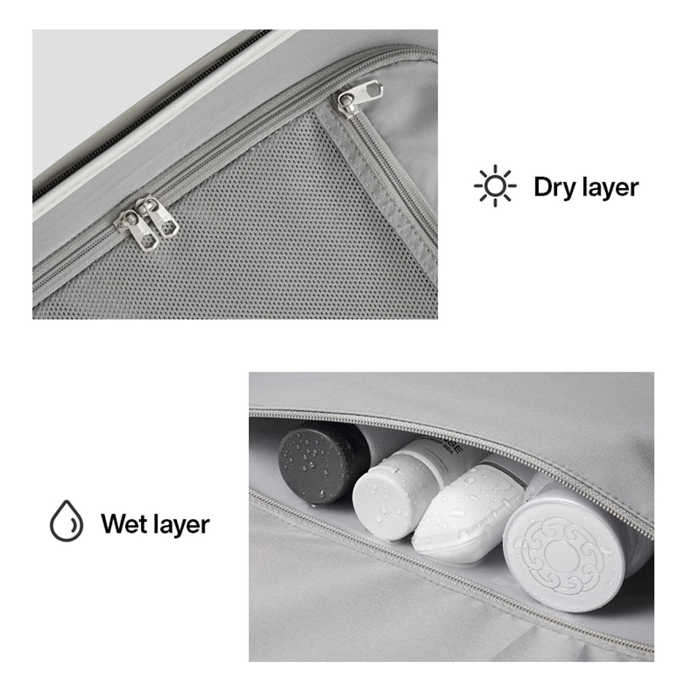 Mixi Wide Handle Travel Luggage Suitcase Rolling Spinner Wheels Hardside PC TSA Lock 20 24 Inch Unisex