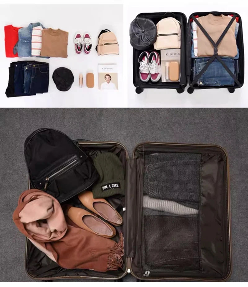 Hot Travel Luggage Suitcase pc suitcase Men Rolling luggage On Wheels Women brand 20/24/28 inch Trolley Suitcase vs trolley box