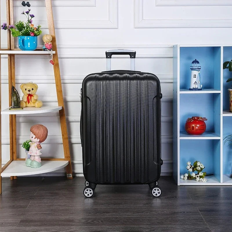 NewUniversal Wheel Travel Suitcase Lightweight ABS Password Trolley Case Wear-resistant Boarding Luggage Fashion Rolling Luggage