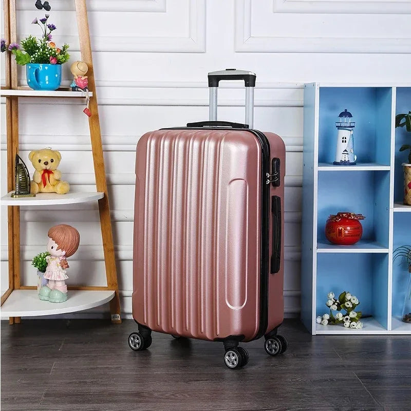 NewUniversal Wheel Travel Suitcase Lightweight ABS Password Trolley Case Wear-resistant Boarding Luggage Fashion Rolling Luggage