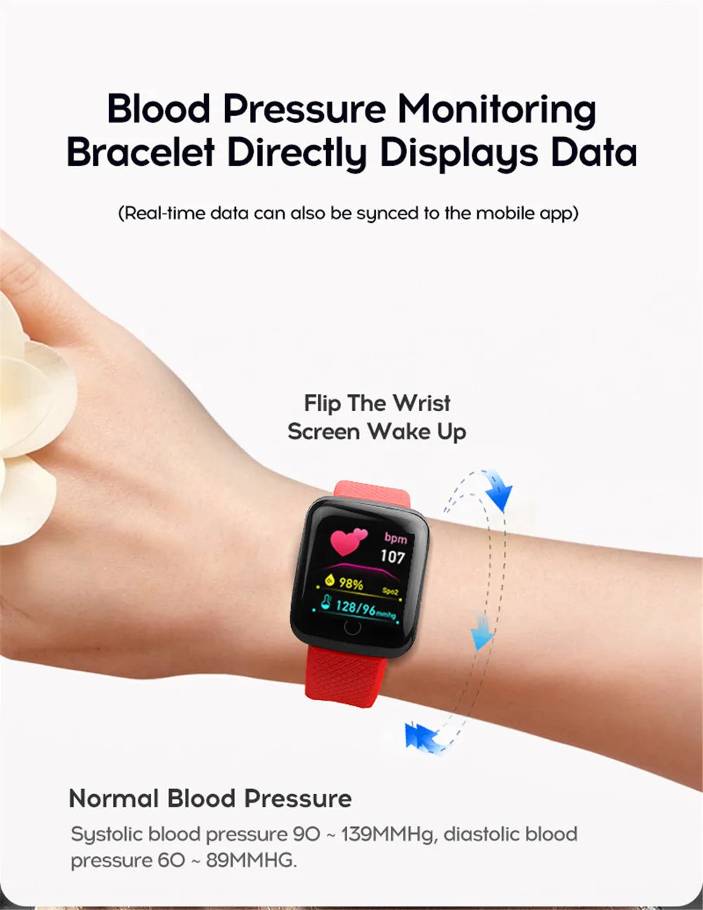 D13 Smart Watch Men Blood Pressure Waterproof Smartwatch Women Heart Rate Monitor Fitness Tracker Watch Sport For Android IOS