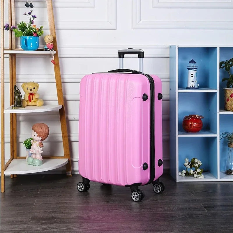 NewUniversal Wheel Travel Suitcase Lightweight ABS Password Trolley Case Wear-resistant Boarding Luggage Fashion Rolling Luggage