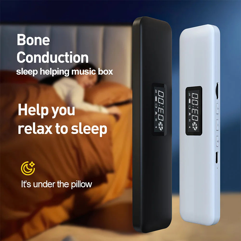 Pocket Bluetooth Speaker Under Pillow Bone Conduction Sound Box Rechargeable Wireless Stereo Soundbar White Noise Improve Sleep