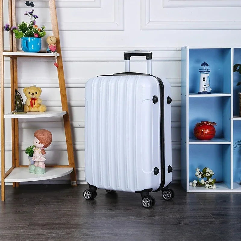 NewUniversal Wheel Travel Suitcase Lightweight ABS Password Trolley Case Wear-resistant Boarding Luggage Fashion Rolling Luggage