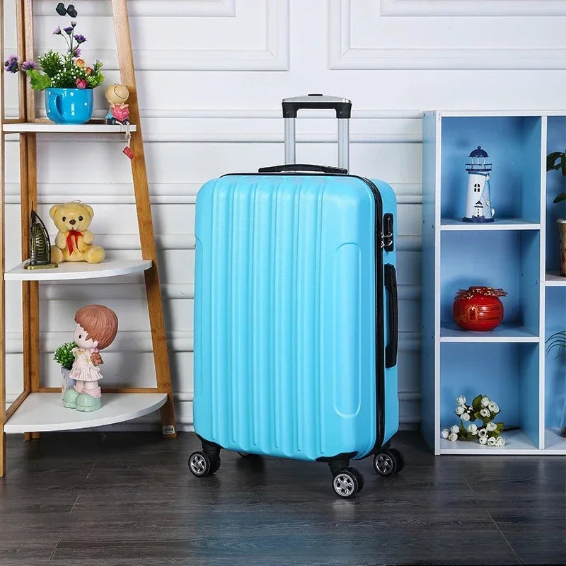 NewUniversal Wheel Travel Suitcase Lightweight ABS Password Trolley Case Wear-resistant Boarding Luggage Fashion Rolling Luggage