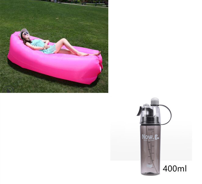 Inflatable Sofa Lazy Bag Camping Air Bed Lounger